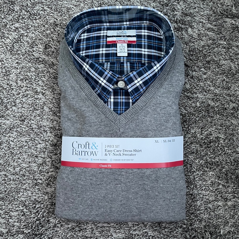 Dress Shirt & Sweater